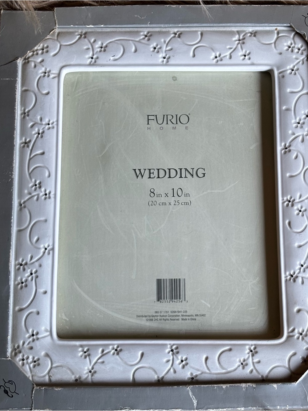 Vintage Ceramic Wedding Picture Frame by Furio Home 1998 New